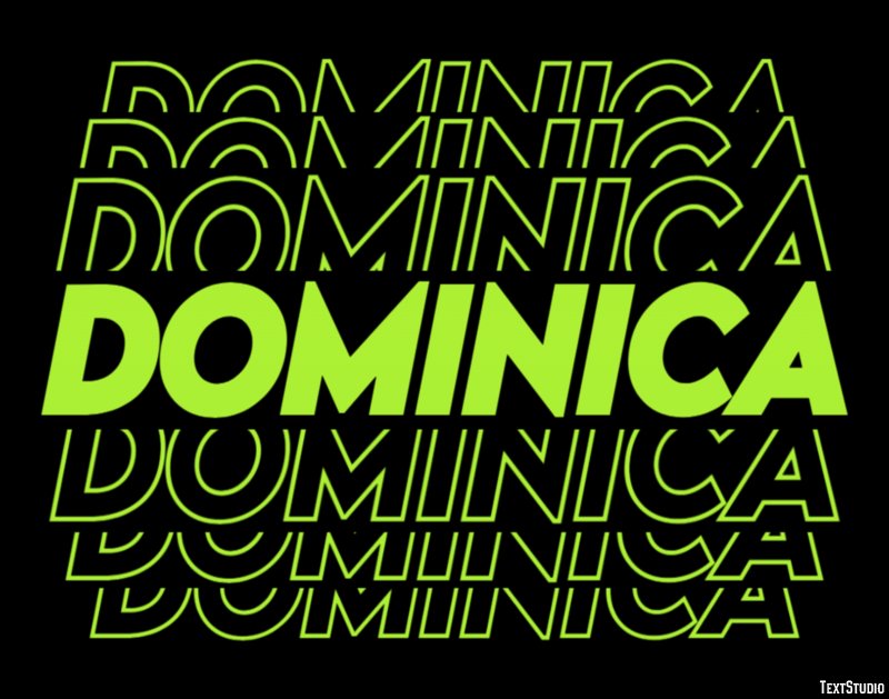 Dominica Text Effect