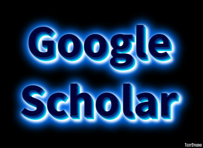 Google Scholar Text effect