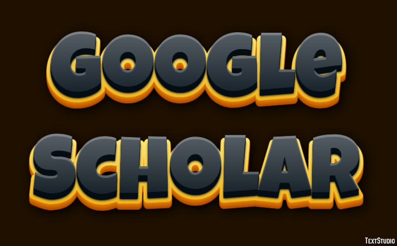 Google Scholar Text effect