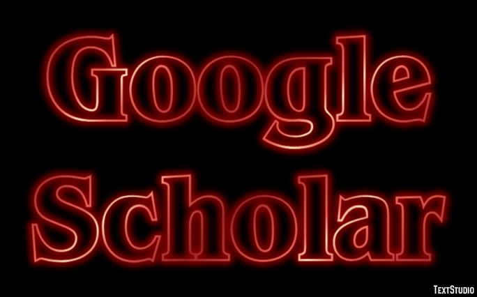 Google Scholar Text effect
