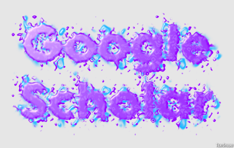 Google Scholar Text effect