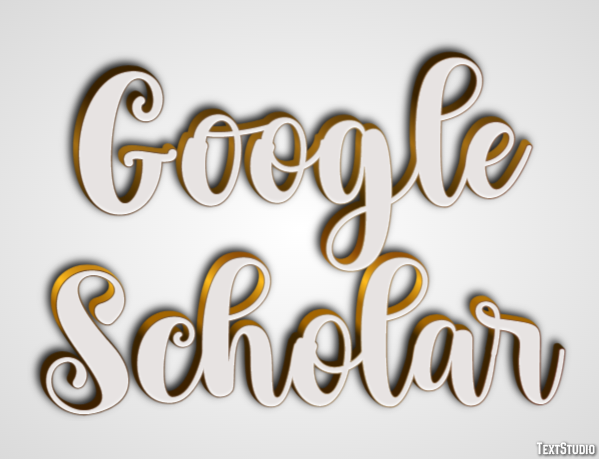 Google Scholar Text effect