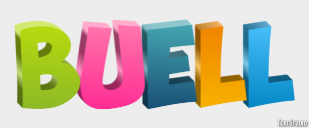 Buell Text effect