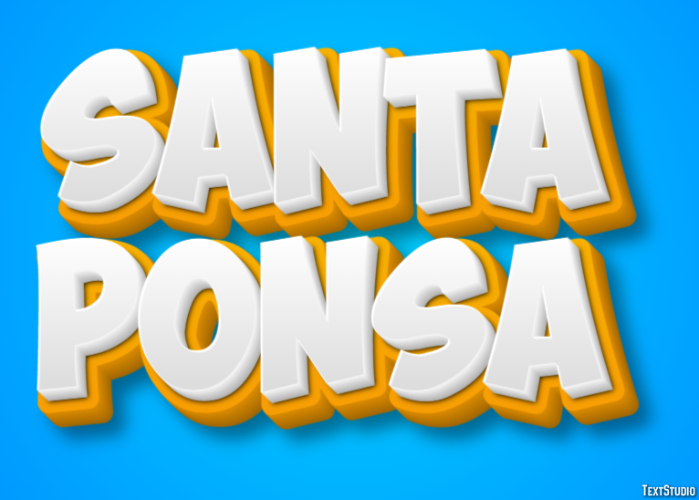 Santa Ponsa Efekt tekstowy