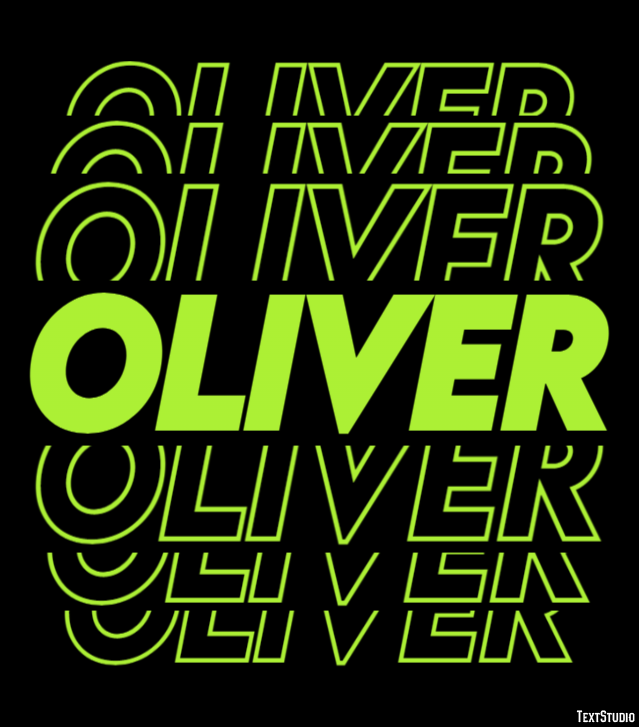 Oliver Efecto de Texto