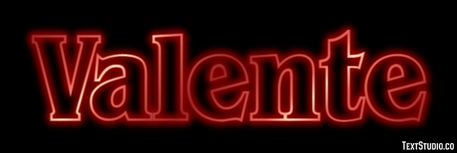 Valente Effetto testo