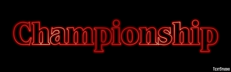 Championship Text Effect