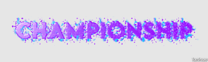 Championship Text effect