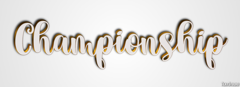 Championship Effet de Texte