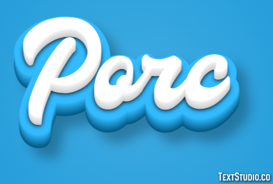 Porc Effet de Texte