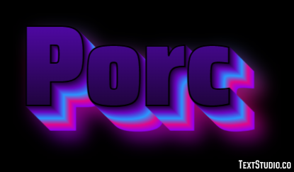Porc Effet de Texte