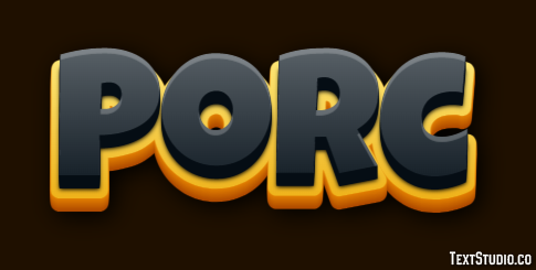 Porc Effet de Texte