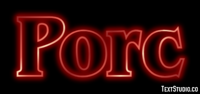 Porc Tekst effect