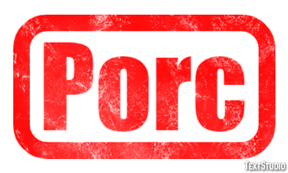 Porc Tekst effect