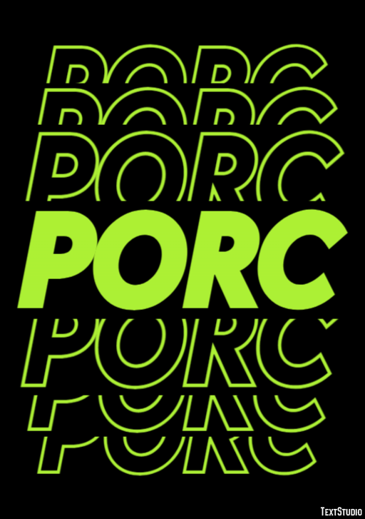 Porc Effet de Texte