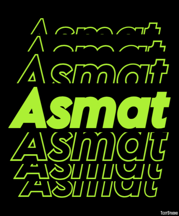Asmat Text effect