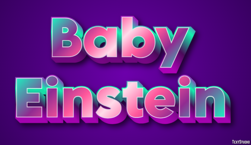 Baby Einstein Efeito do texto