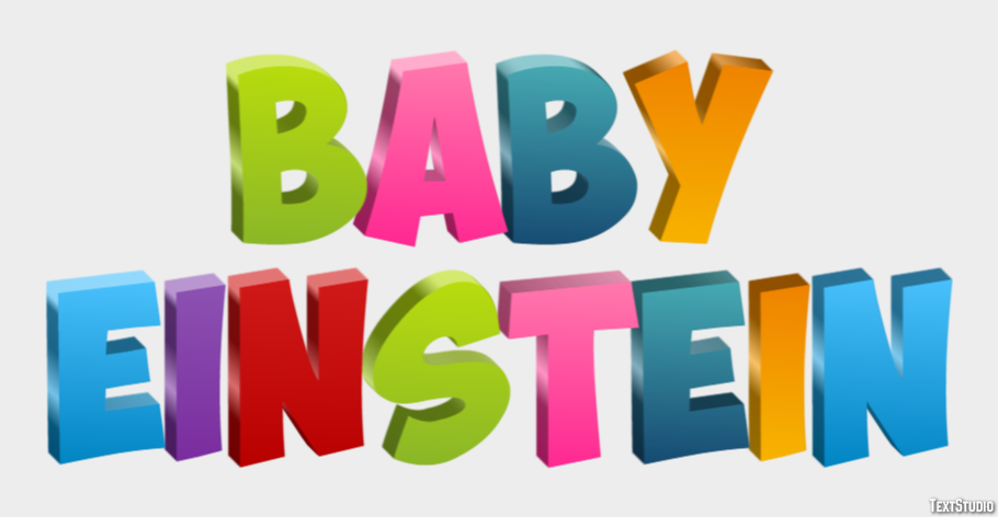 Baby Einstein Efeito do texto