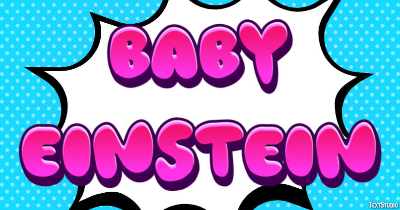 Baby Einstein Efeito do texto
