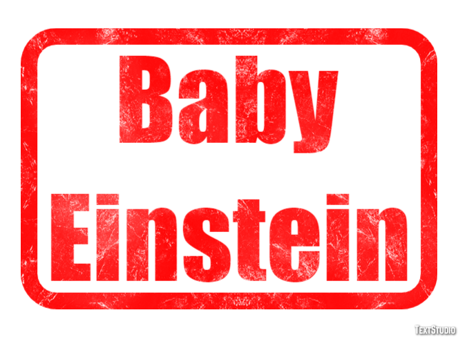 Baby Einstein Efeito do texto