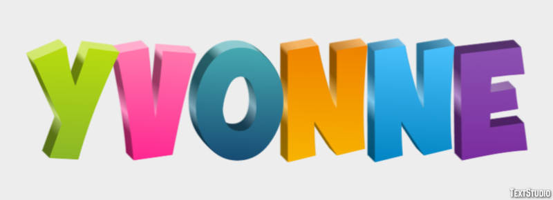 Yvonne テキスト効果