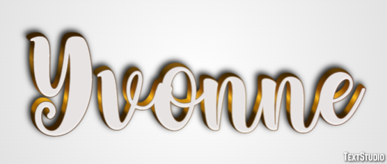 Yvonne Efecto de Texto