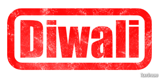 Diwali Texteffekt