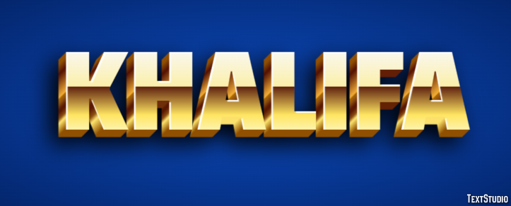 Khalifa Text Effect