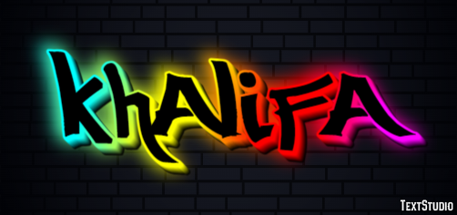 Khalifa Text effect