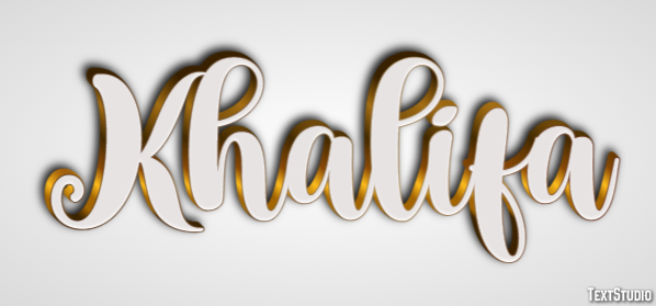 Khalifa Text Effect