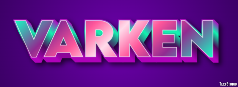Varken Tekst Effect