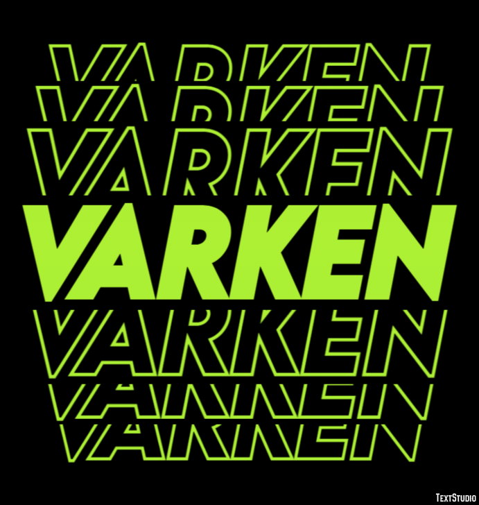 Varken Tekst Effect