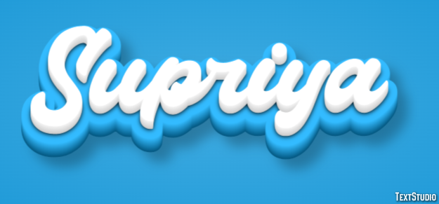 Supriya Text effect