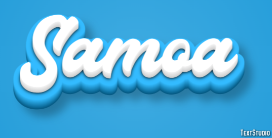 Samoa Text Effect