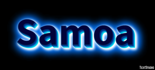 Samoa Эффект текста