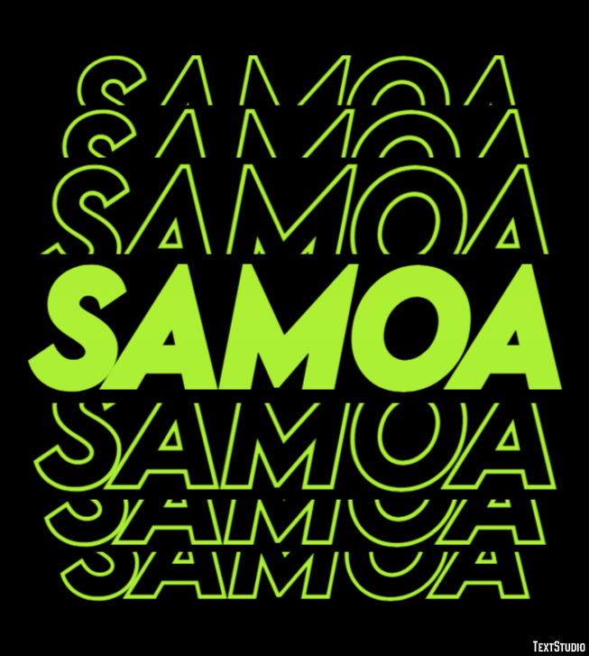 Samoa Text Effect