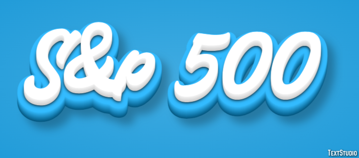 S&p 500 Efeito de texto