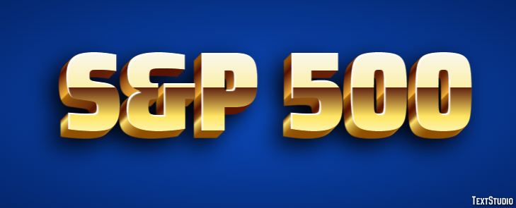 S&p 500 Efeito de texto