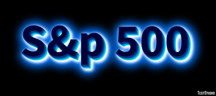 S&p 500 Efeito de texto