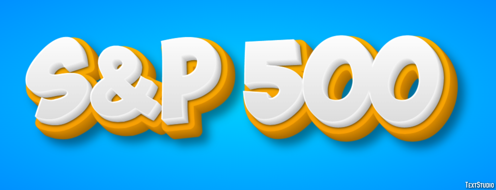 S&p 500 Efeito de texto