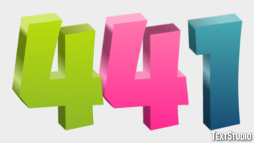 441 Efecto de Texto