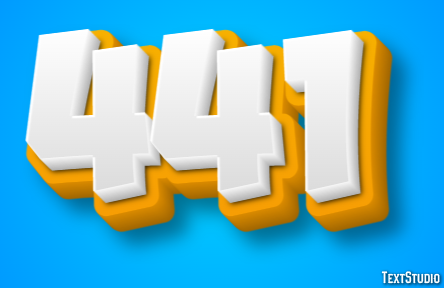 441 Efecto de Texto