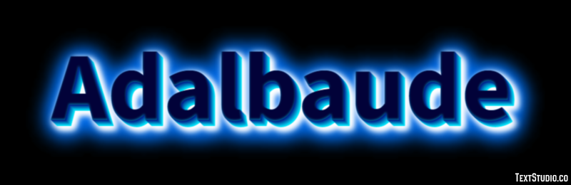 Adalbaude Tekst effect