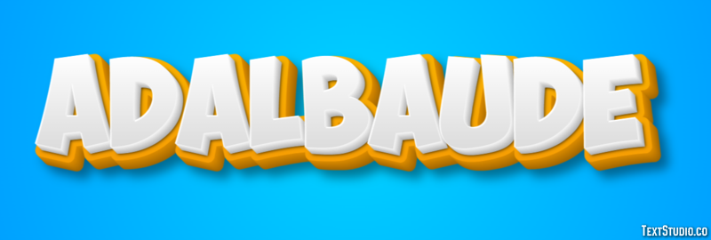Adalbaude Эффект текста