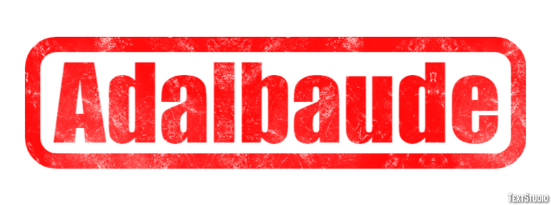 Adalbaude Tekst effect