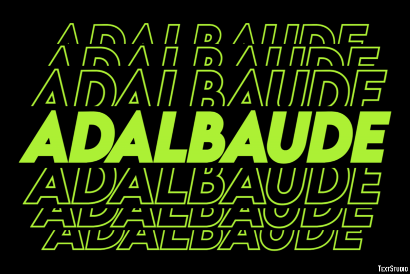 Adalbaude Эффект текста