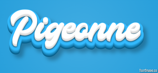 Pigeonne Efecto de Texto