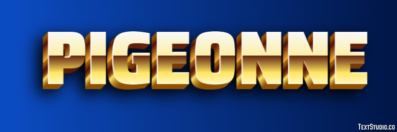 Pigeonne Effet de texte