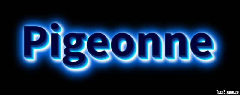 Pigeonne Efecto de Texto