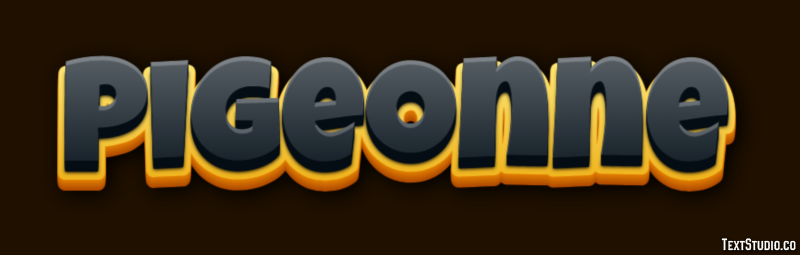 Pigeonne Effet de texte